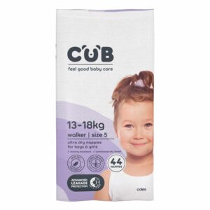 CUB Nappies Unisex Walker Size 5 44 PACK