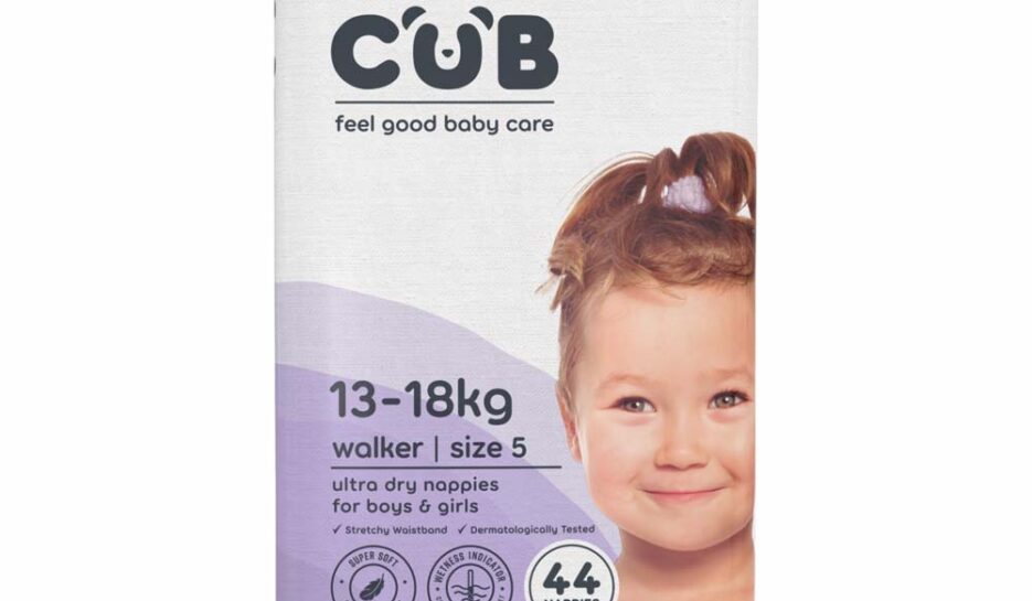 CUB Nappies Unisex Walker Size 5 44 PACK