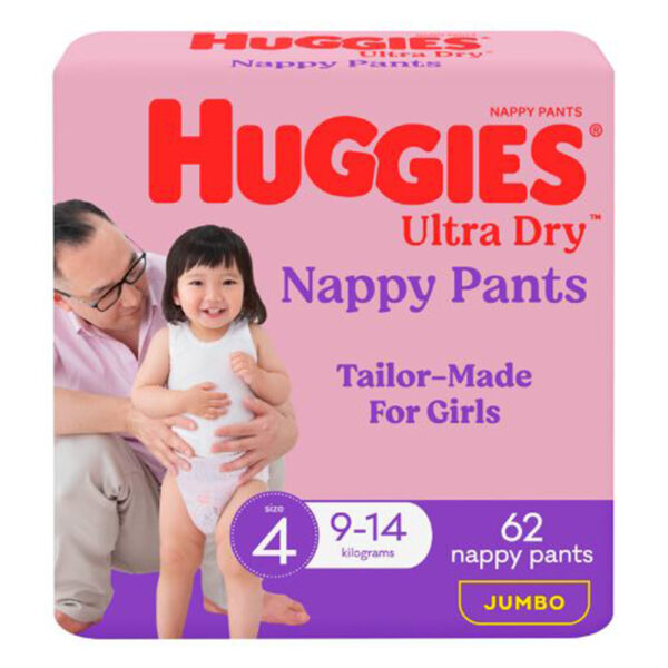 Huggies Ultra Dry Nappy Pants for Girls