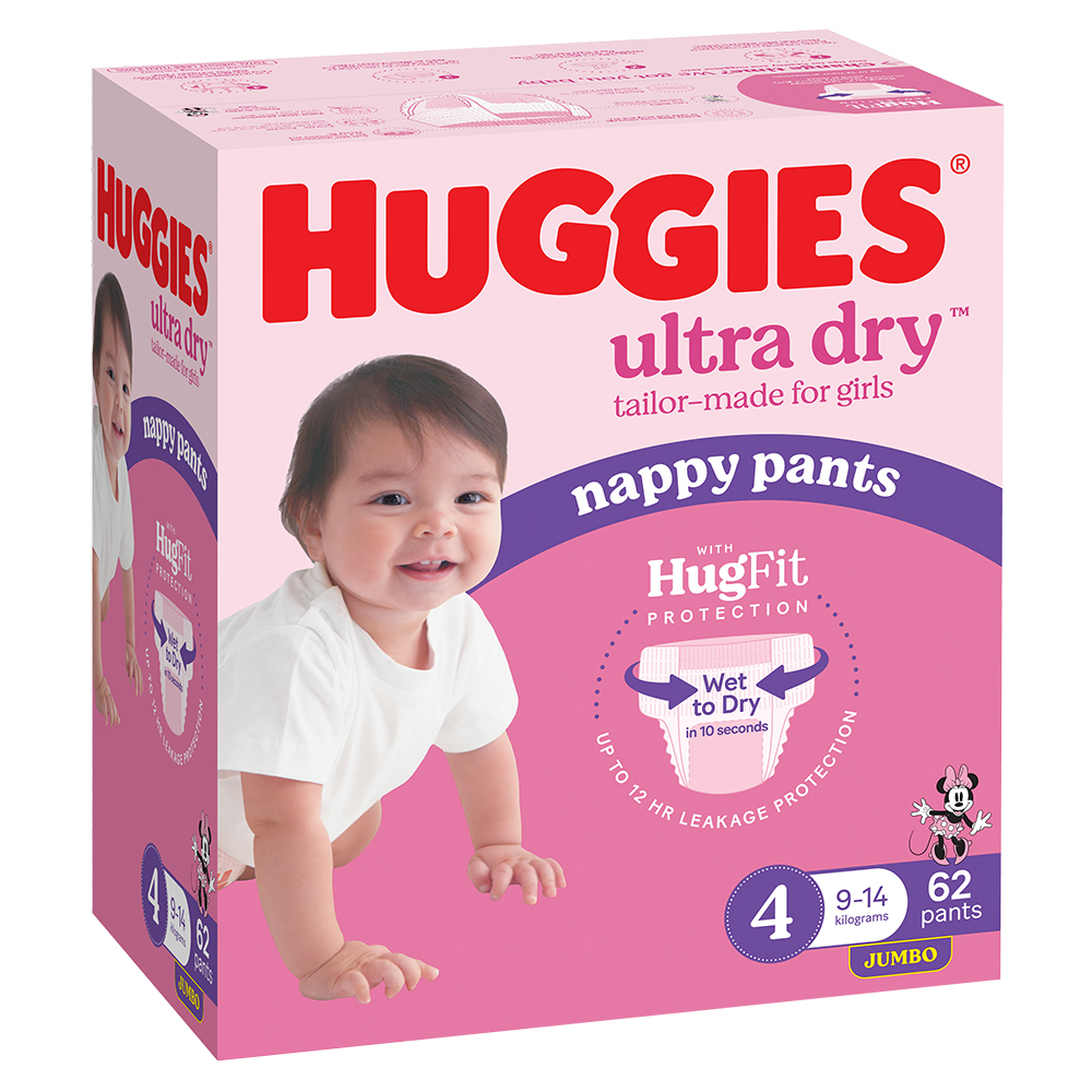 Huggies Ultra Dry Nappy Pants for Girls