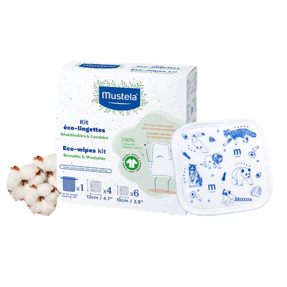 Mustela Mustela Reusable Eco Wipes
