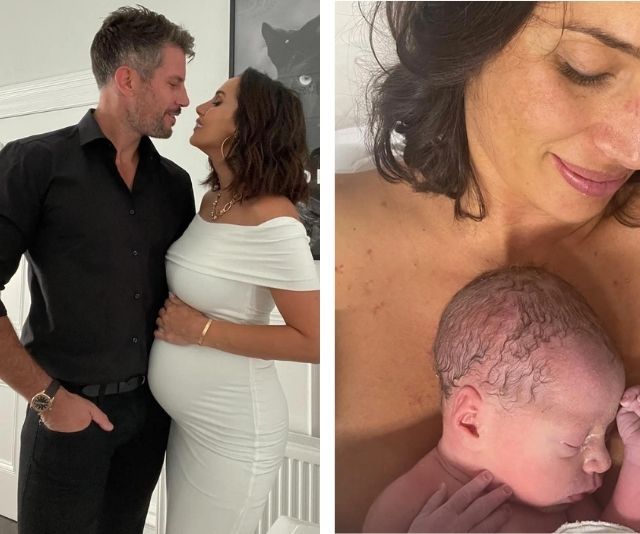 Snezana and Sam Wood go home from hospital without their baby