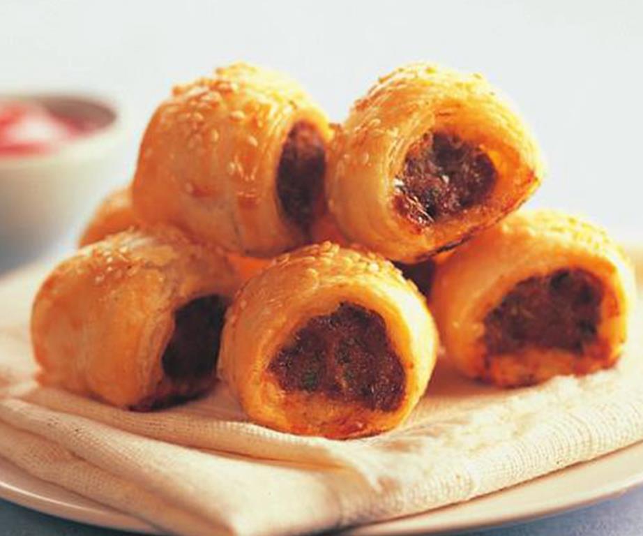 Small pile of mini sausage rolls