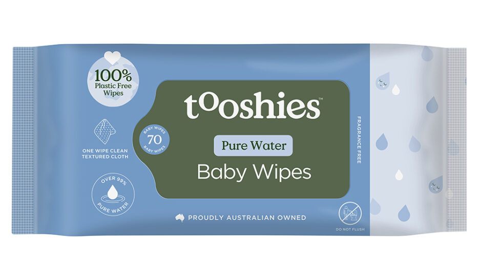 tooshies Pure Water Baby Wipes
