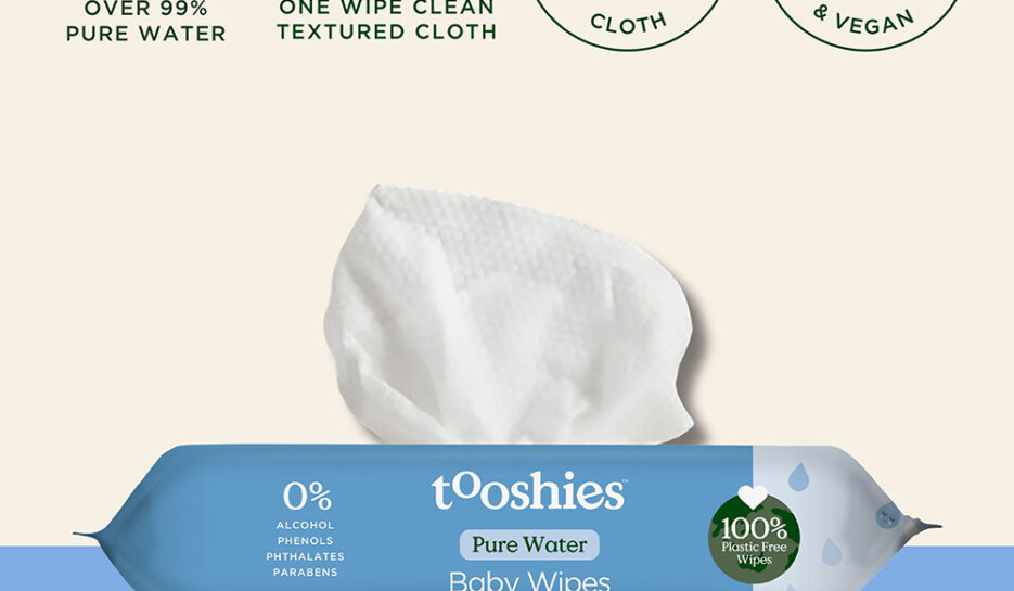 tooshies Pure Water Baby Wipes