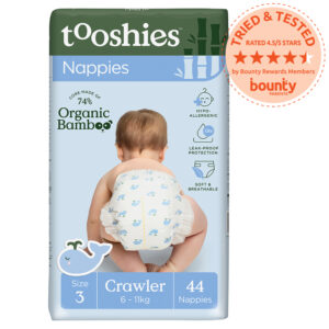 tooshies Nappies with Organic Bamboo, Size 3 Crawler
