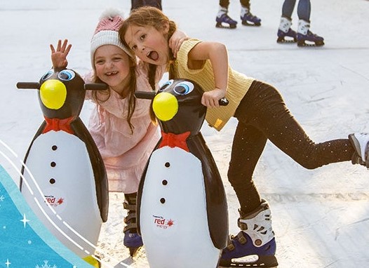 School holiday ice skating at Taonga Zoo Sydney