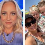 Carrie Bickmore returns to Australia and confesses her UK trip with her kids was “really, really hard”