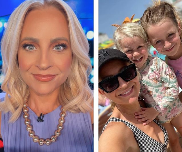 Carrie Bickmore returns to Australia and confesses her UK trip with her kids was “really, really hard”