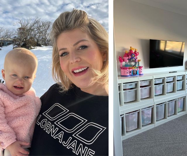 Chezzi Denyer shows off the super-organised playroom she’s created for her and Grant Denyer’s three girls