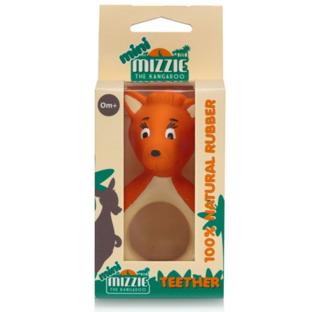 
Mizzie The Kangaroo Mini Mizzie 100% Natural Rubber Baby Teether