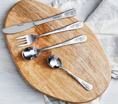 Personalised 'Bunny' Kids' Cutlery Set