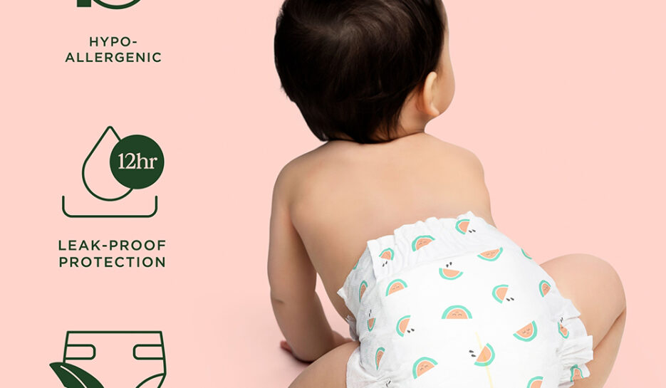 tooshies Nappies with Organic Bamboo, Size 2 Infant