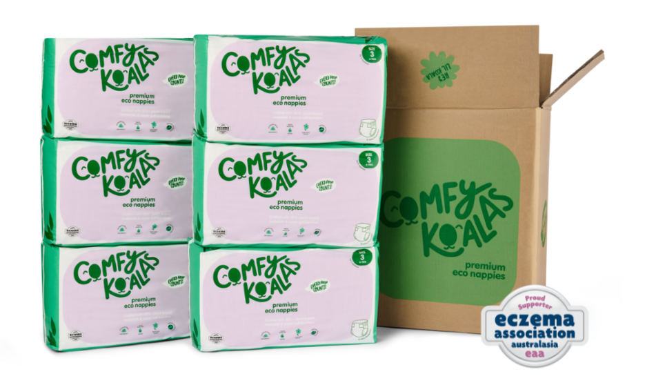 Comfy Koalas Monthly Box Premium Bamboo Eco Nappies