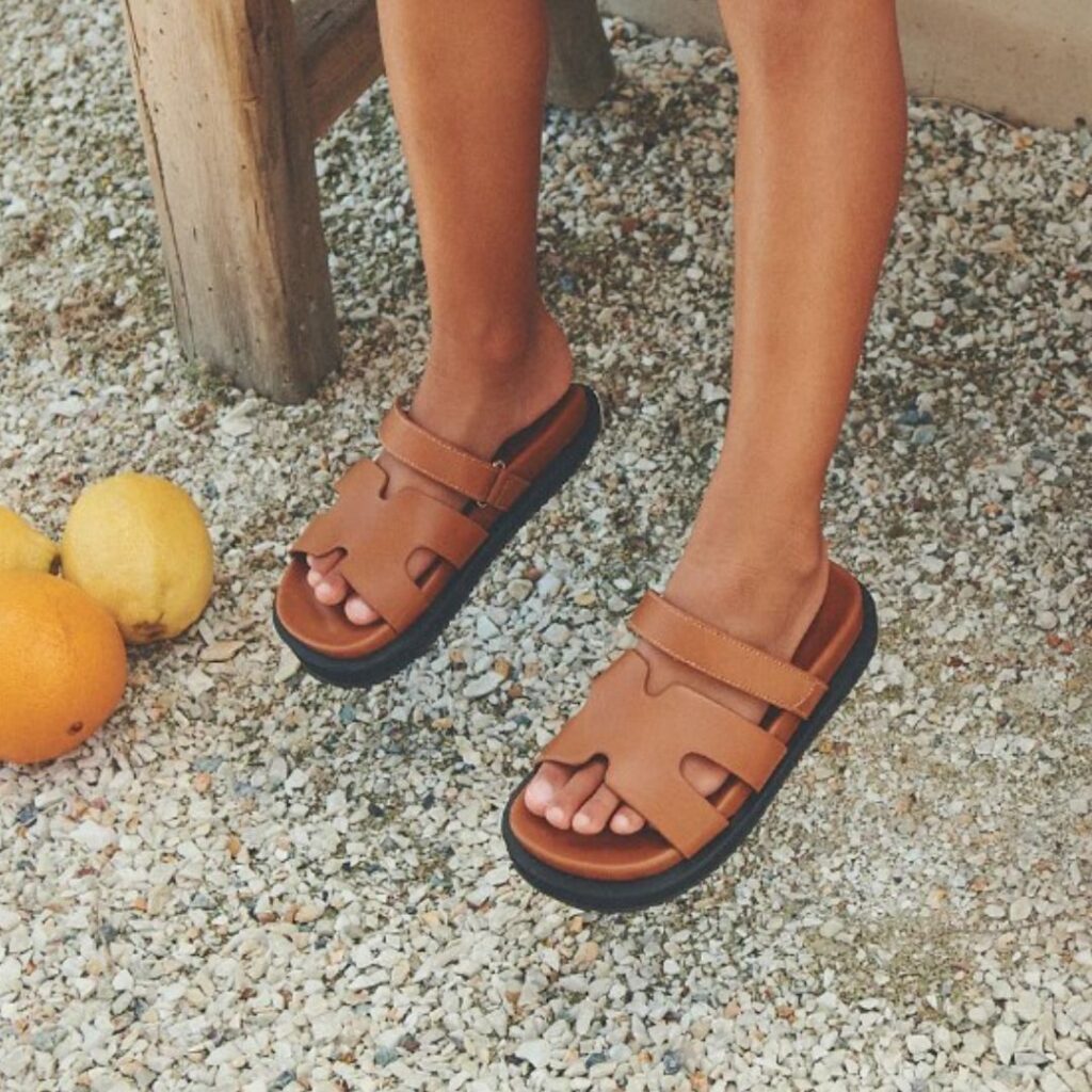 Billini Gordy Mini Natural Linen-Tan sandals