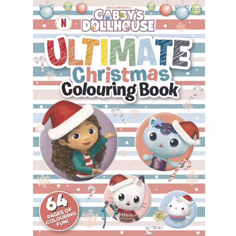 Gabby's Dollhouse Ultimate Christmas Colouring Book.