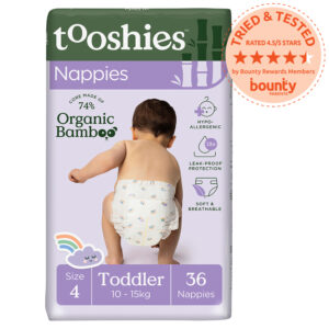 tooshies Nappies with Organic Bamboo, Size 4 Toddler