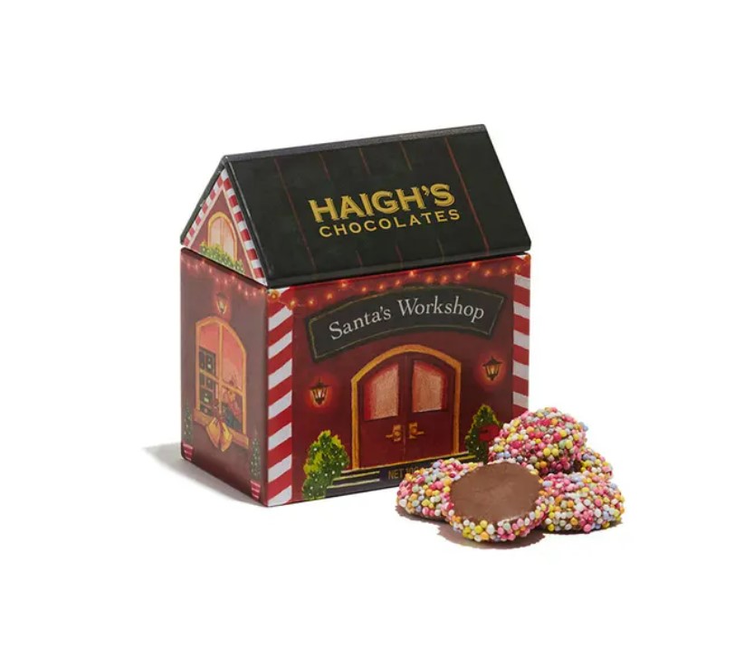 Haigh's Chocolates Milk Speckles Classic Christmas Gift Tin