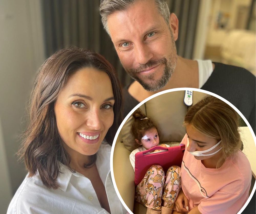 Snezana and Sam Wood’s traumatic weekend after two of their daughters are rushed to hospital for surgery