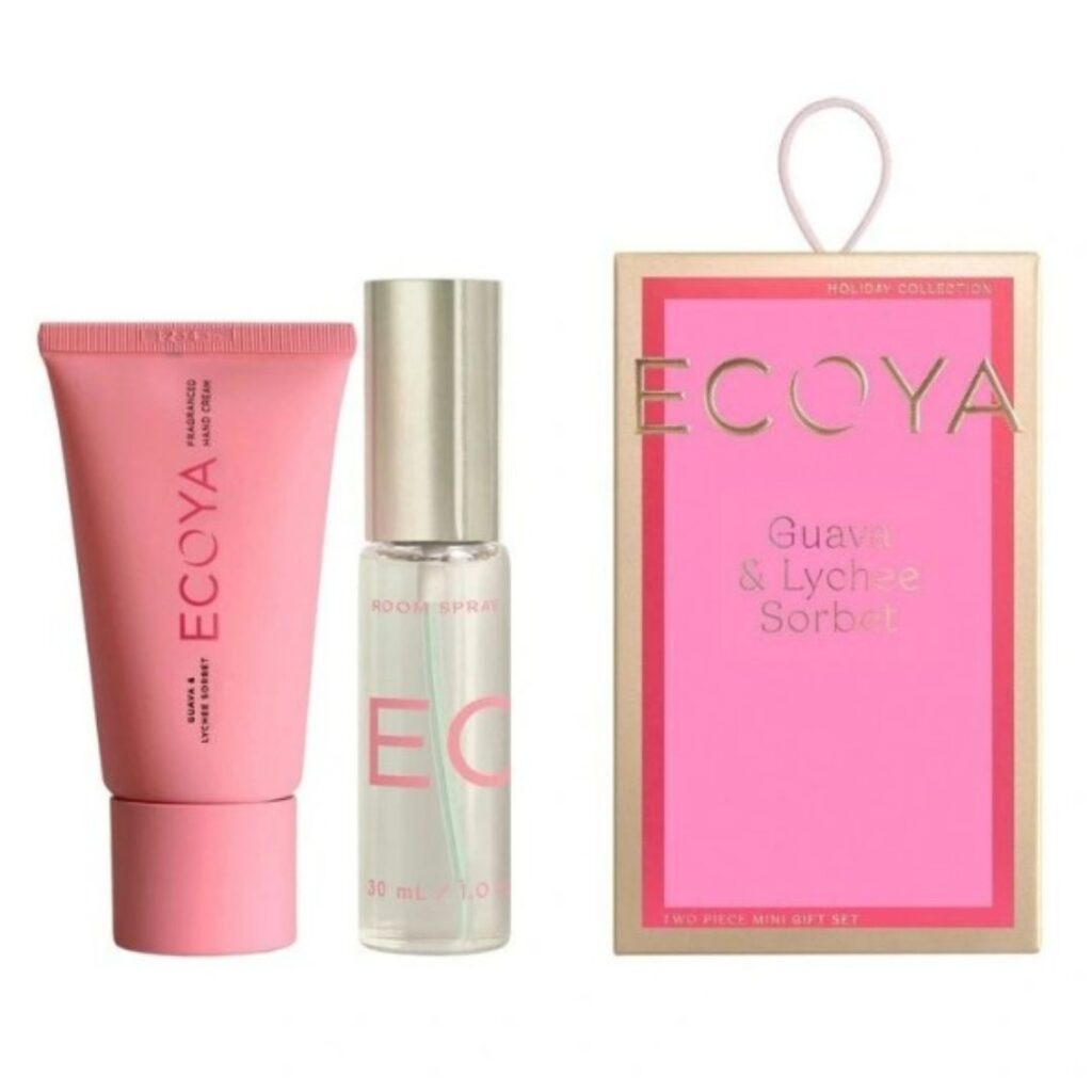 ECOYA Guava & Lychee Sorbet Two Piece Mini Gift Set