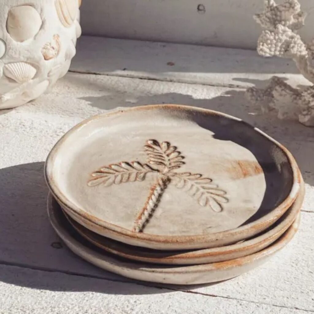 SOLEIL PALM TREE TRINKET PLATE by saide on Hard to Find