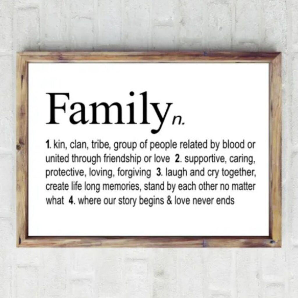 Family Dictionary Print at Hard to Find