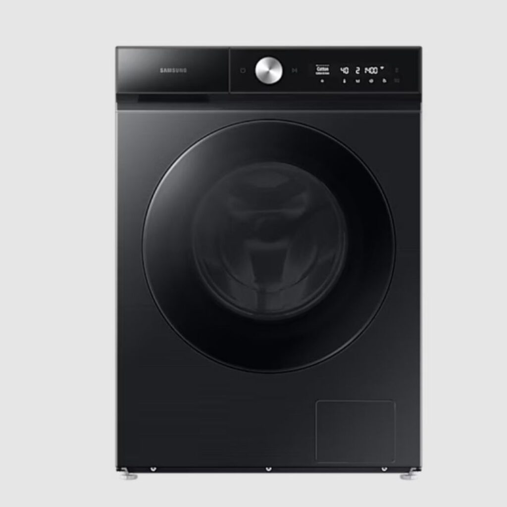 12kg BESPOKE BubbleWash™ Smart Front Load Washer with AI Wash and Auto Dispense - Black WW12BB944DGB