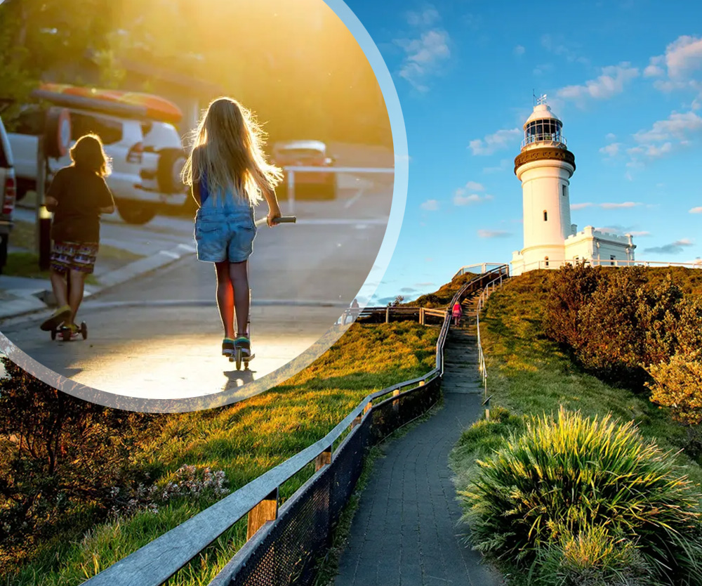 Pack the scooters, the Byron Bay family vacay of your dreams is waiting for you