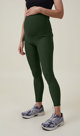 ibody Maternity premium fleece lined full length tight