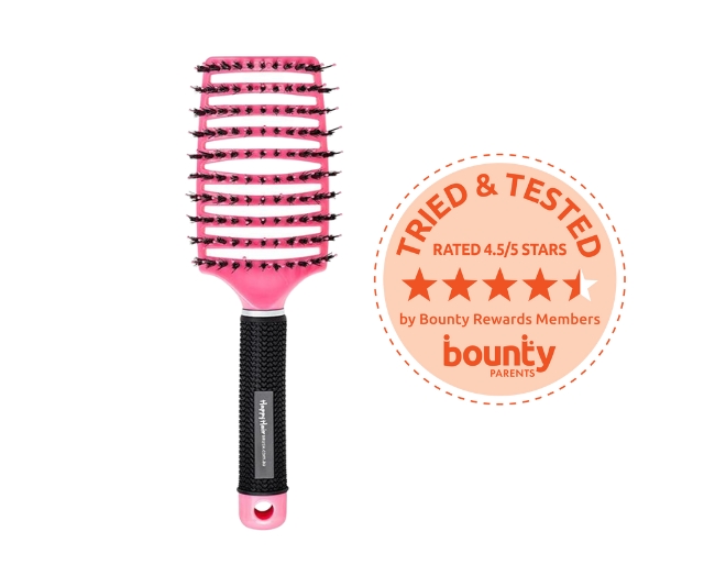 TRIAL TEAM: Bounty Parents have their say on the Happy Hair Brush Original Paddle Brush