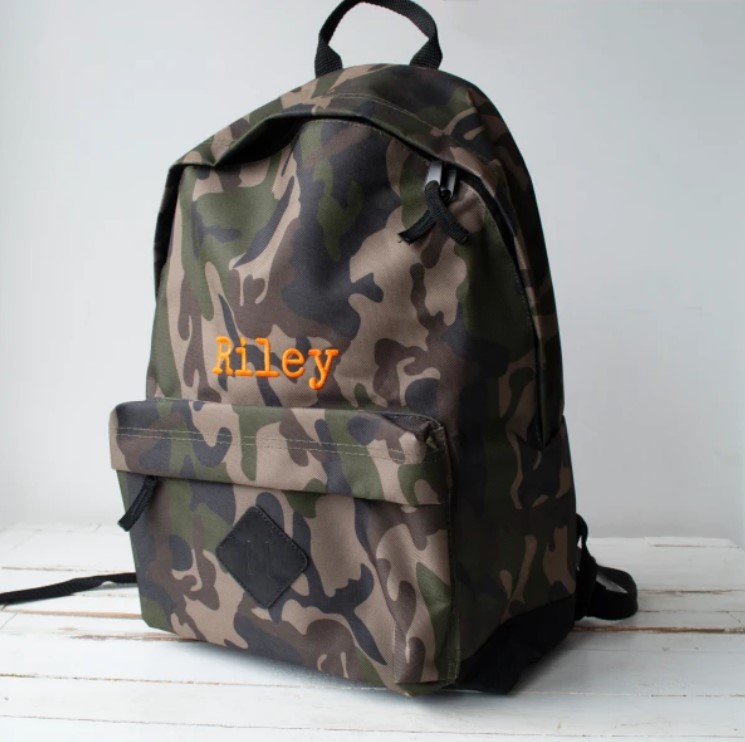 Personalised Children's Camouflage Backpack
