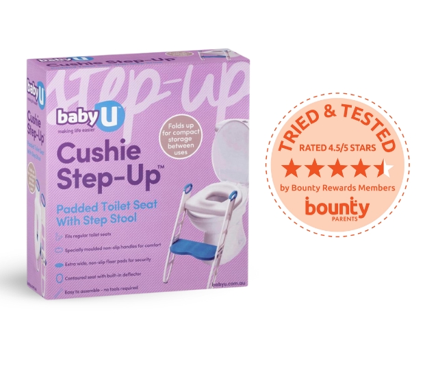TRIAL TEAM: Bounty Parents have their say on the babyU Cushie Step-Up
