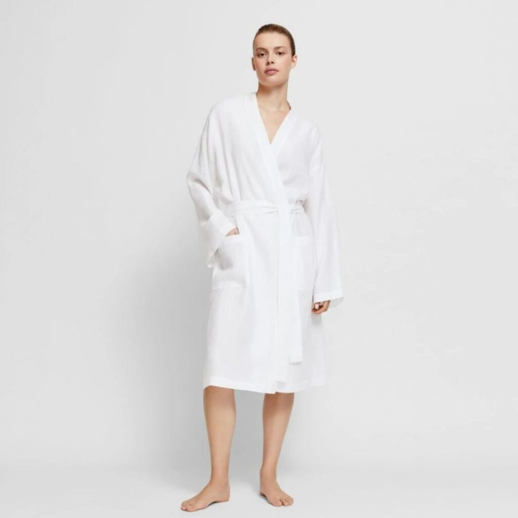 The Abbotson linen robe, Sheridan