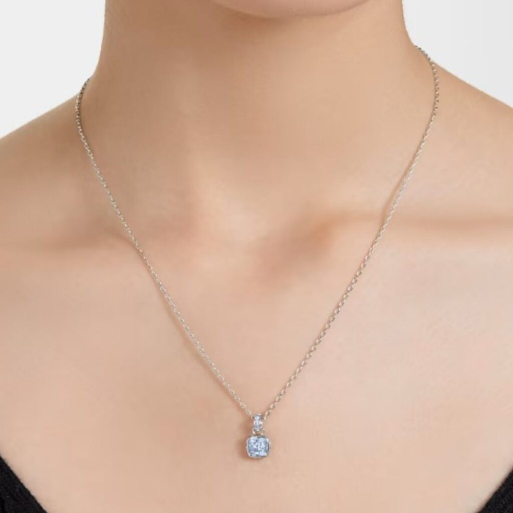 Birthstone pendant, $155, Swarovski