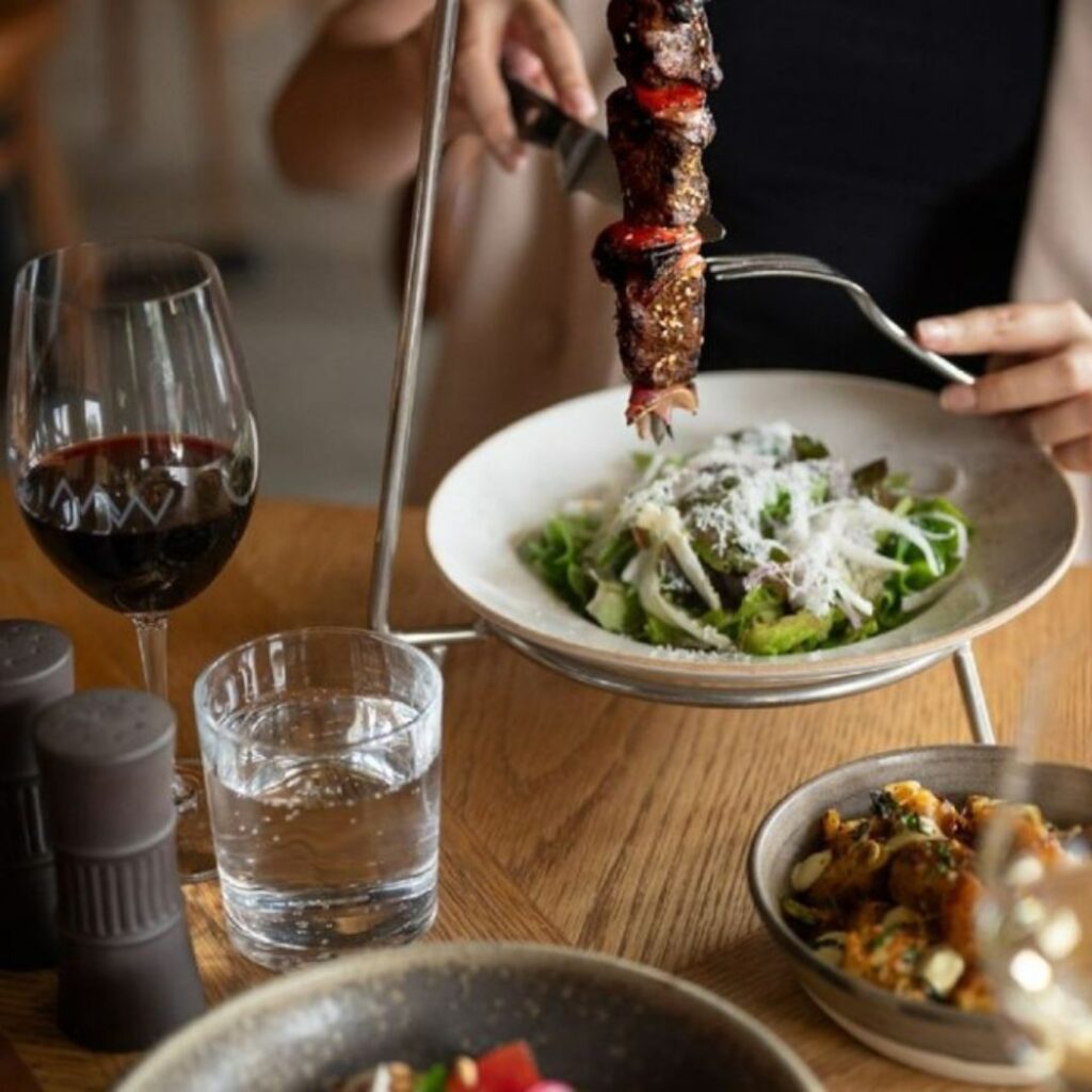 Meat and Wine Co dinner