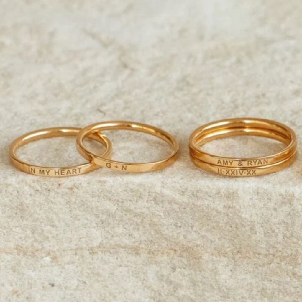 Personalised Name Ring, CustomGoodsCo.