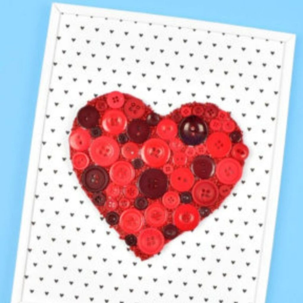 Heart button frame