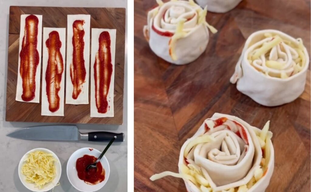 Lunchbox dad pizza scrolls