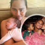 Celebrities come out in force to support new mum, Chrissy Teigen’s last minute decision to ditch the Grammys