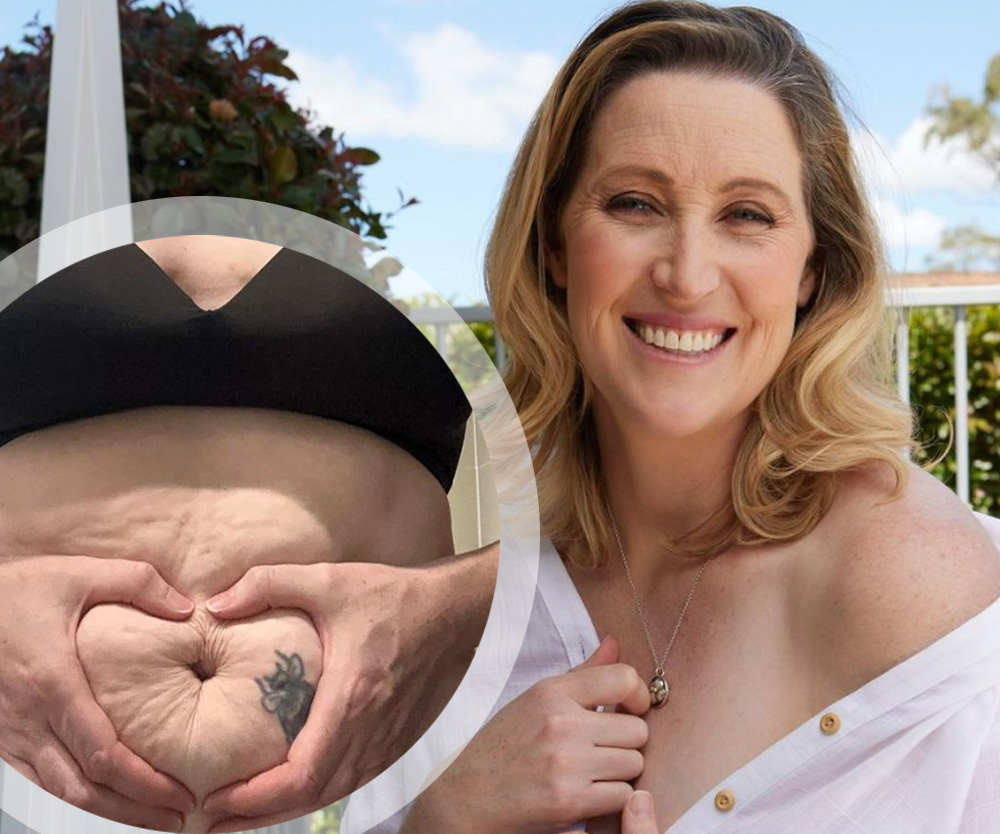 Olympic champion Jana Pittman shares a vulnerable post-partum body image message