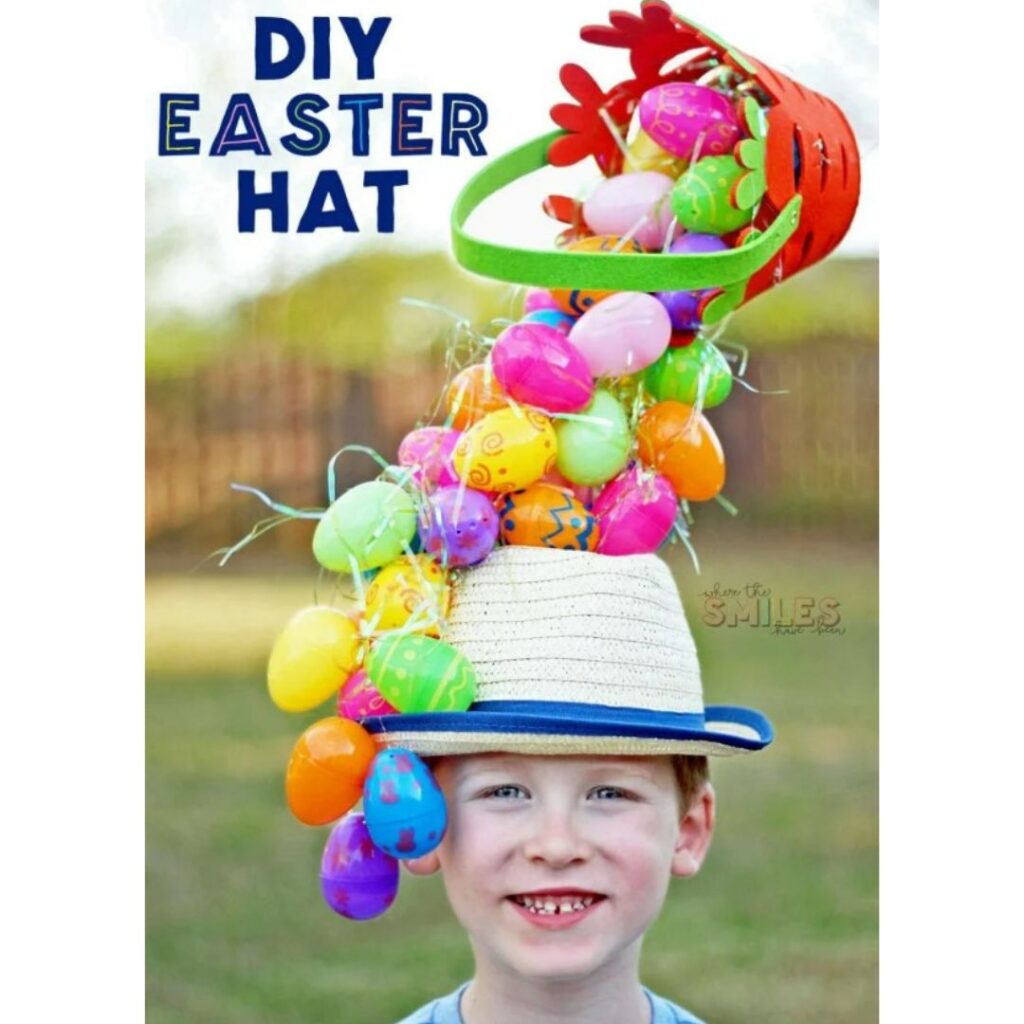 Gravity-defying Easter hat