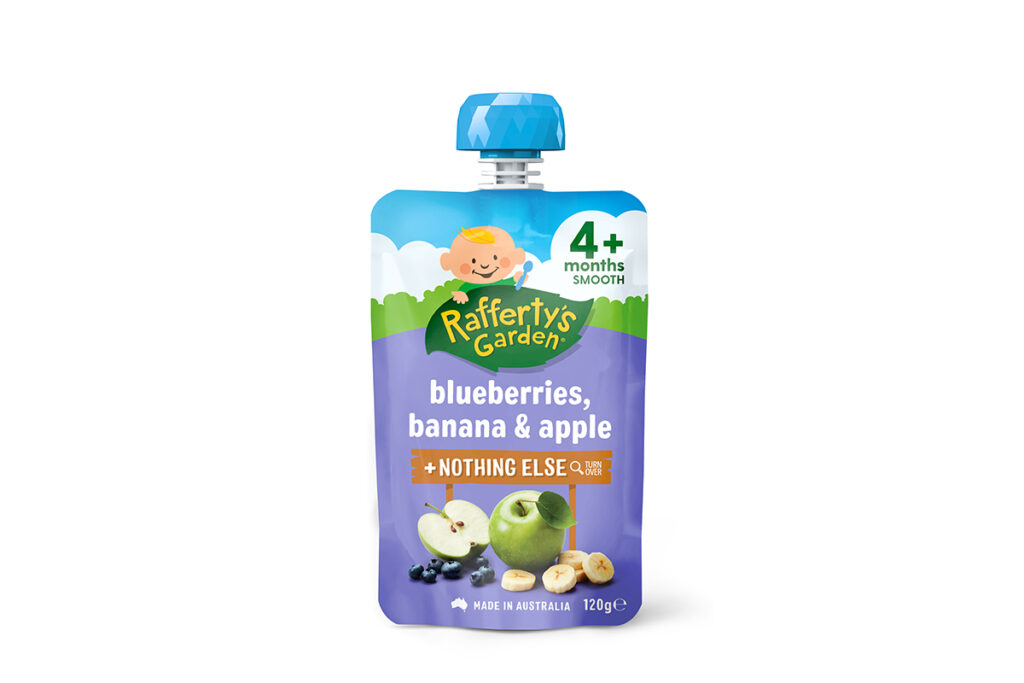 Rafferty’s Garden Blueberries, Banana & Apple 4+ Months Pouch Bounty