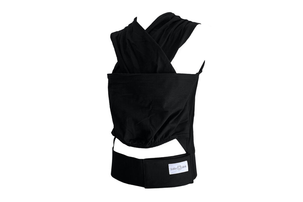 BabyDink Organic Newborn Baby Carrier in black