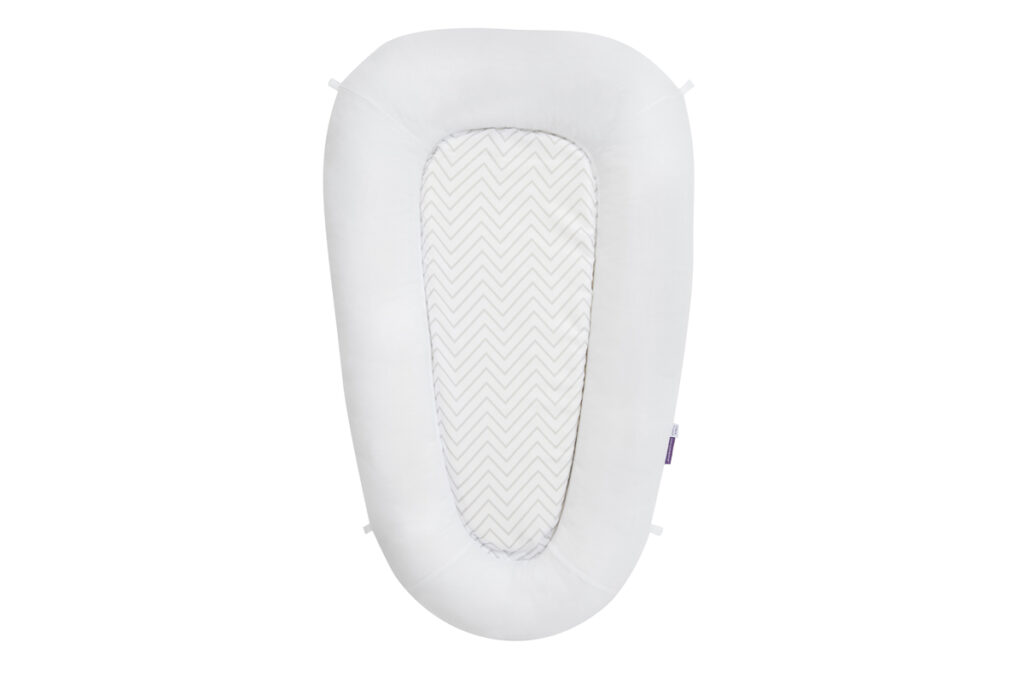 White Clevamama ClevaSleep® Pod for babies at home or travelling