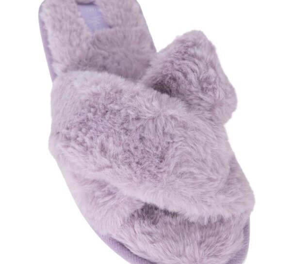 Aida faux fur slippers by Wildfire