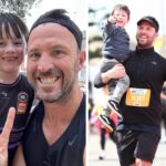 How Ben Lucas is training his 6yo son to run 5km