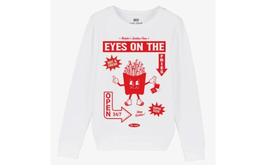 Eyes on the Fries Childrens Sweatshirt, Batch 1, Hard to Find