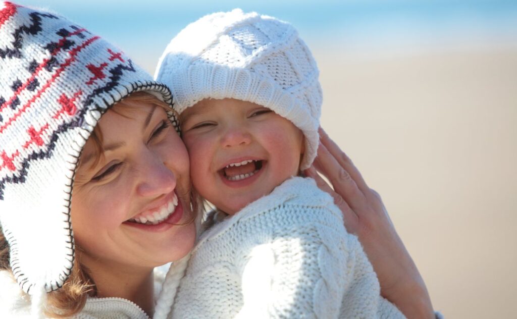 Winter mother baby