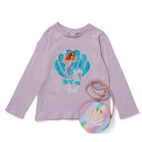 Disney Little Mermaid Foil Print Tee