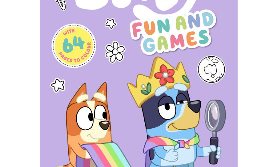 Bluey Fun and games colouring book